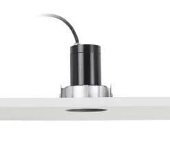 Spot encastrable, sans collerette, Fresh IP65, noir, Ø13,3cm, H12,5cm (hauteur plafond recommandée 14,5cm) - Faro