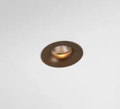 Spot encastrable, Smart Cake Recessed 82 1x, bronze brossé, IP55, LED, dim, 2700K, 580 lm, Ø8,2cm, H5,2cm - Modular