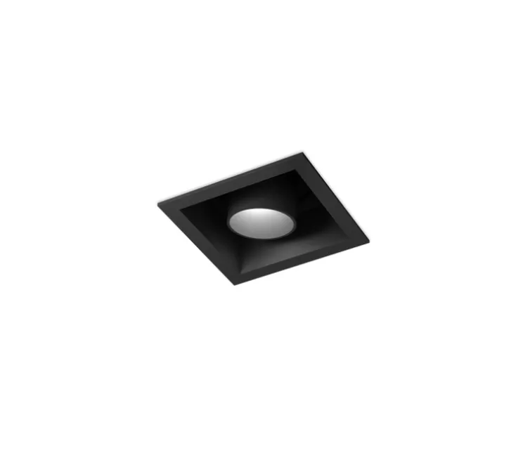 Spot encastrable, SNEAK TRIM 1.0, noir, LED, 2700K, 390/520lm, Ø8,5cm, H9cm - Wever&Ducré