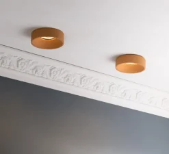 Spot encastrable, Teo, Jaune ambre, Ø9,7cm, H3cm - Plato Design