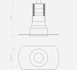 Spot encastrable, Trimless Mini, blanc, Ø5,1cm, P11,8cm - Astro