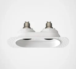 Spot encastrable, Trimless Round Twin Adjustable, blanc mat, L15,5cm, H6,2cm - Astro