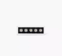 Spot encastrable, Troop-5, blanc, LED, 3000K, 1050 lm, 36°, L13,7cm, H4,4cm - Faro