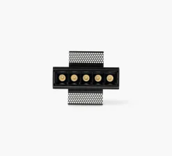 Spot encastrable, Troop, noir, LED, 2700K, 841 lm, L13,1cm, H3,8cm - Faro