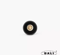 Spot encastrable, Tulipa, 55°, noir, IP44, LED, dim, DALI, 2700K, 313 lm, Ø8,2cm, H10,6cm - Faro