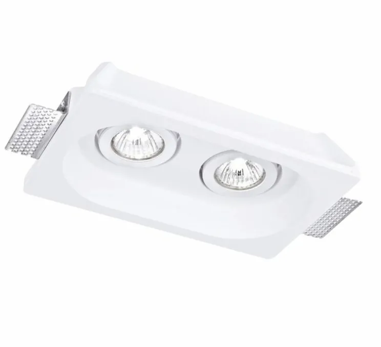 Spot encastrable, Vertbois, plâtre, prêt à peindre, Philippine, blanc, L25,5cm, H15,5cm - Nedgis