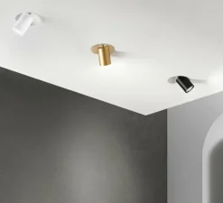 Spot encastrable, Vulkan, base prête à peindre, cylindre blanc, Ø16,5cm, H14,5cm - Nedgis