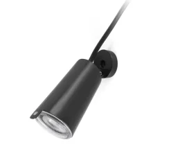 Spot extérieur à piquer, Toni, noir, L8,4cm, H17cm, IP65 - Faro