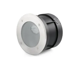 Spot extérieur de sol encastrable, Salt, asymétrique, LED, 3000K, Ø18cm, IP67, 45° - FARO