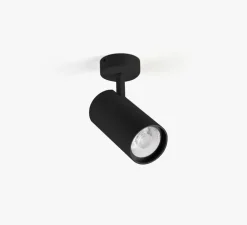 Spot, Fost Surface, noir, LED, dim, triac, 3000k, 42W, 38°, CRI>97, 3577 lm, Ø9cm, H18cm - Faro