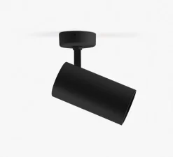 Spot, Fost Surface, noir, LED, dim, triac, 3000k, 42W, 38°, CRI>97, 3577 lm, Ø9cm, H18cm - Faro