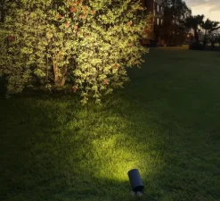 Spot, Helia L, anthracite, IP66, LED, dim, 3000K, 1340 lm, Ø10cm, H15cm - SLV