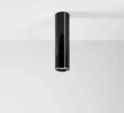 Spot, Ilio Ceiling 36, noir brillant, Ø9cm, H37cm - Artemide