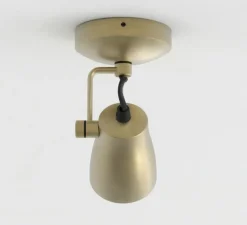 Spot, Juno Single, laiton brossé mat, L9cm, H16cm - Astro