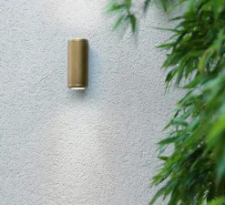 Spot, Jura Twin, laiton, IP44, L7,6cm, H17,8cm - Astro