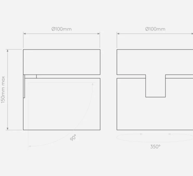 Spot, Lynx, blanc mat, LED, 3000K, 810lm, Ø10cm, H10.5cm - ASTRO