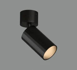 Spot, Modrian, noir, Ø5,65cm, H15,7cm - ACB