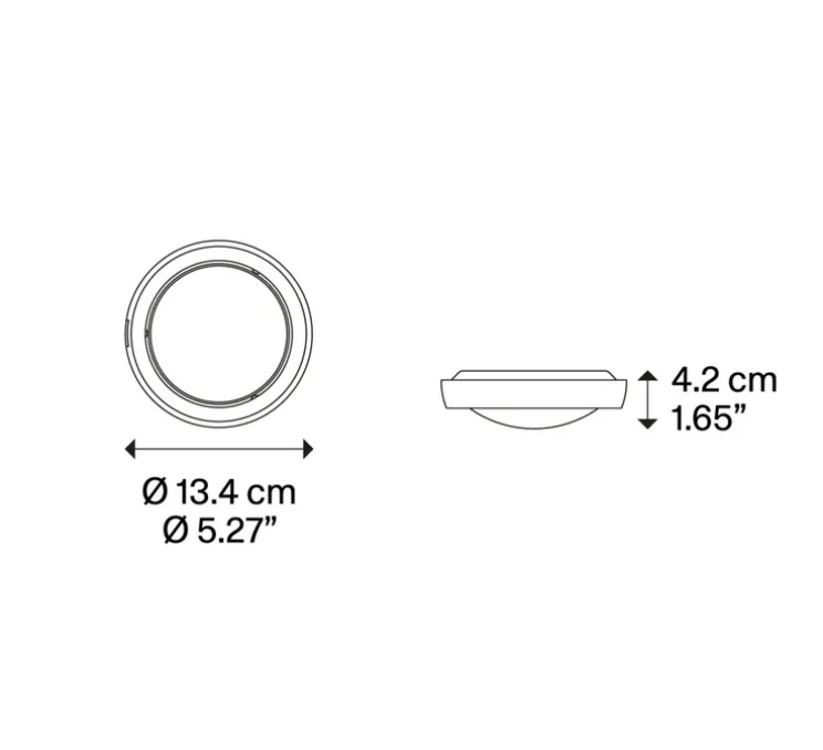 Spot, Nautilus Spot, champagne, LED, 2700K, 945 lm, Ø13,4cm, H4,2cm - Lodes
