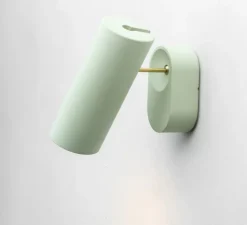 Spot ou applique en saillie, Argia, vert menthe, Ø6,5cm, H17,5cm - Plato Design