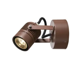 Spot ou applique en saillie, Led spot, rouille, IP65, LED, 3000K, 400 lm, L8cm, H11cm - SLV