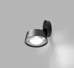 Spot ou applique en saillie, VANTAGE 1, noir, LED, dim, 2700K, 540 lm, Ø10cm, H7cm - Light Point