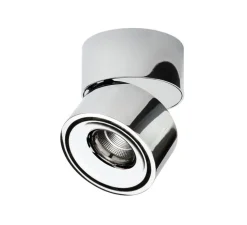 Spot ou applique en saillie, Studio S, chrome, LED, 2700K, 550 lm, Ø7,6cm, H9,4cm - Decor Walther
