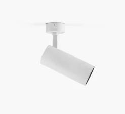 Spot ou applique en saillie, Fost 28W, blanc, 36°, LED, dim, 2700K, 2189 lm, Ø7cm, H16,5cm - Faro