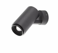 Spot, PLOM LED , gris foncé, IP64, LED, 3000K, 635lm, L15cm, H20cm - Faro