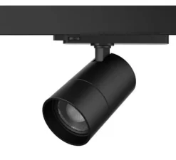 Spot pour rail, Access, angle réglable 22 à 60°, noir mat, LED, 3000K, 2580 à 3200 lm, Ø8cm, H18,6cm - Zambelis