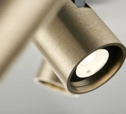 Spot pour rail, Focus Line, laiton, LED, dim, 3000K, 1080 lm, L70cm, H5,5cm - Light Point