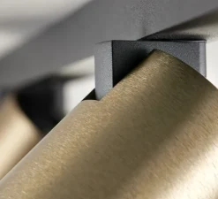 Spot pour rail, Focus Line, laiton, LED, dim, 3000K, 1080 lm, L70cm, H5,5cm - Light Point