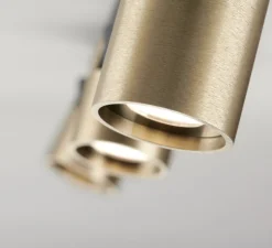 Spot pour rail, Focus Line, laiton, LED, dim, 3000K, 1080 lm, L70cm, H5,5cm - Light Point