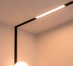 Spot pour rail, Neso Line 32, noir, LED, dim, 2700K, 892 lm, L32cm, H5,6cm - Faro