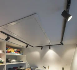 Spot pour rail, Noblo, noir, LED, dim, 3000K, 125 lm, Ø5cm, H10,7cm - SLV