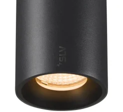 Spot pour rail, Numinos S, noir, LED, dim, 3000K, 1030 lm, 40°, ⌀6cm, H9cm - SLV