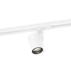 Spot pour rail, Sqube On Track, 1.0 LED, noir, LED, 3000K, 430lm, Ø5,5cm, H7,7cm - Wever&Ducré