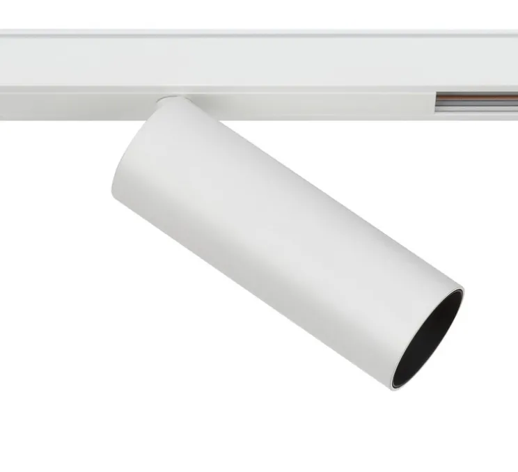 Spot pour rail, Vorsa track 40 Medium, blanc, LED, dim, 2700K, 440 lm, L16,6cm, H12,1cm-John Cullen