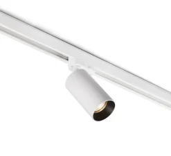Spot, projecteur, rail, Stan, LED, blanc, orientable, 2700k, 1200lm, Ø6cm, H14.7cm - Faro
