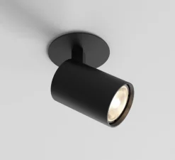 Spot semi-encastré, Ascoli Recessed, noir mat, Ø8cm, H12,2cm - Astro Lighting