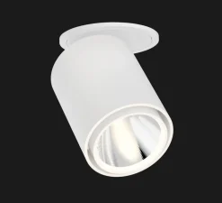 Spot semi-encastré, Atlas, blanc, LED, dim, 3000K, 2112lm, Ø9cm, H11cm - Doxis