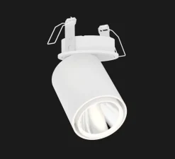 Spot semi-encastré, Atlas, blanc, LED, dim, 3000K, 2112lm, Ø9cm, H11cm - Doxis