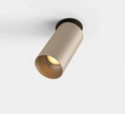 Spot semi-encastré, Minude Semi-Recessed Adjustable 45 1x, Silver bronze, LED, dim, 2700K, 267 lm, Ø4,5cm, H8,8cm - Modular