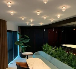 Spot semi-encastré, Propzz, noir, verre transparent, IP40, Ø10,5cm, H13cm - DARK