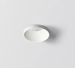 Spot semi-encastré, Ringo 1, blanc, IP54, LED, 2700K, 600 lm, Ø7,4cm, H9,1cm - ONOK