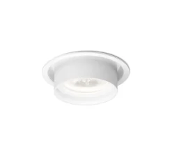Spot semi-encastré, Rini Sneak IP44 1.0 LED, blanc, IP44, LED, 3000K, 500/680lm, Ø6cm, H2,2cm - Wever&Ducré