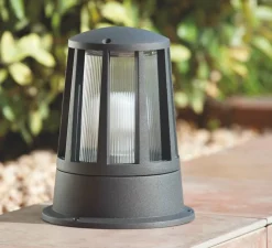 Spot, SURAT, gris foncé, IP54, Ø19cm, H23cm - Faro