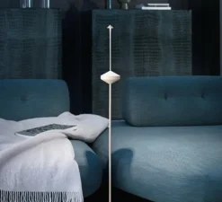 Support, pied de lampe, Pina, blanc, Ø16,6cm, H93cm - Zafferano