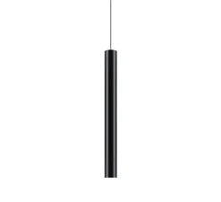 Suspension, A-Tube medium, sans rosace, noir, Ø6cm, H60cm - Lodes