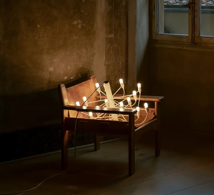 Suspension, 2097/18 Clear Bulbs , blanc, Ø69cm, H51cm - Flos