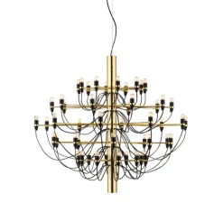 Suspension, 2097/50, laiton (ampoules transparentes), 2200K, Ø100cm, H88cm - Flos